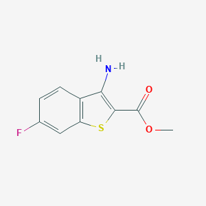 molecular formula C10H8FNO2S B114605 Methyl 3-amino-6-fluoro-1-benzothiophene-2-carboxylate CAS No. 142363-99-3