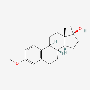 molecular formula C₂₀H₂₈O₂ B1146050 (8R,9S,13S,14S,17S)-3-methoxy-13,17-dimethyl-7,8,9,11,12,14,15,16-octahydro-6H-cyclopenta[a]phenanthren-17-ol CAS No. 4954-14-7