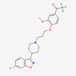 molecular formula C24H27FN2O4 B1146051 Iloperidone metabolite Hydroxy Iloperidone-d3 