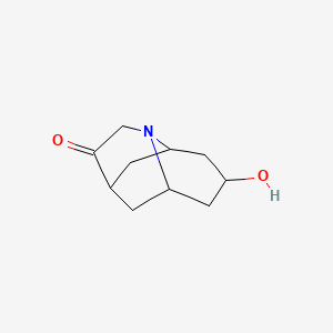 molecular formula C10H15NO2 B1146065 Hexahydro-8-hydroxy-2,6-methano-2h-quinolizin-3(4h)-one CAS No. 143343-85-5