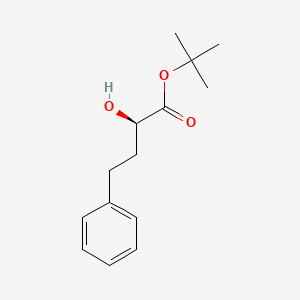 molecular formula C₁₄H₂₀O₃ B1146066 tert-butyl (2R)-2-hydroxy-4-phenylbutanoate CAS No. 138333-11-6