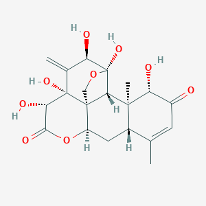molecular formula C₂₀H₂₄O₉ B114608 Eurycomanone CAS No. 84633-29-4