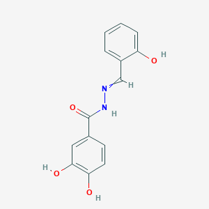 molecular formula C14H12N2O4 B1146080 3,4-dihydroxy-N-[(Z)-(2-hydroxyphenyl)methylideneamino]benzamide CAS No. 304481-60-5