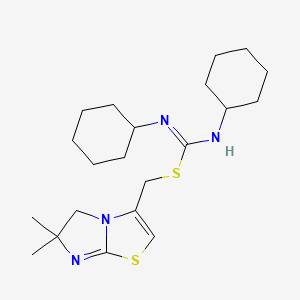 (6,6-Dimethyl-5,6-Dihydroimidazo[2,1-B][1,3]thiazol-3-Yl)methyl N,N'-Dicyclohexylimidothiocarbamate
