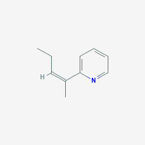 molecular formula C10H13N B1146095 2-[(Z)-pent-2-en-2-yl]pyridine CAS No. 159309-80-5