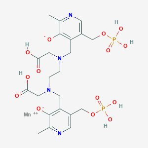 4-[[Carboxymethyl-[2-[carboxymethyl-[[2-methyl-3-oxido-5-(phosphonooxymethyl)pyridin-4-yl]methyl]amino]ethyl]amino]methyl]-2-methyl-5-(phosphonooxymethyl)pyridin-3-olate;manganese(2+)