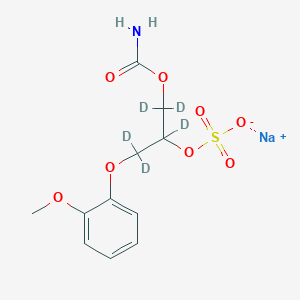 molecular formula C₁₁H₉D₅NNaO₈S B1146101 Methocarbamol-O-sulfate-d5 Sodium Salt CAS No. 1330055-80-5