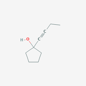 molecular formula C9H14O B114611 1-(1-BUTYNYL)CYCLOPENTANOL CAS No. 155879-96-2