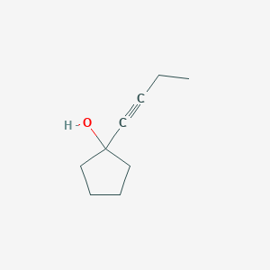 molecular formula C9H14O B114611 1-(But-1-YN-1-YL)cyclopentan-1-OL CAS No. 155879-96-2