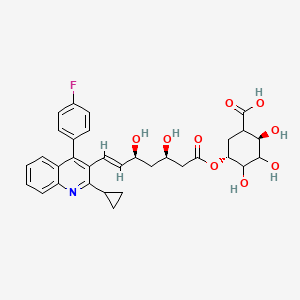 molecular formula C31H32FNO10 B1146112 Pitavastatin Acyl Glucuronide CAS No. 574752-66-2
