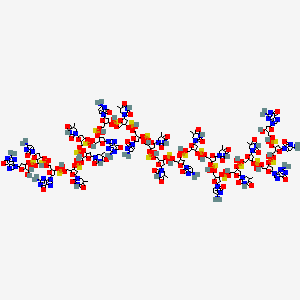 molecular formula C204H263N63O114P20S20 B1146121 DNA, d(P-thio)(G-C-G-T-T-T-G-C-T-C-T-T-C-T-T-C-T-T-G-C-G), eicosasodium salt CAS No. 144245-52-3