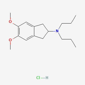 B1146128 (5,6-Dimethoxyindan-2-yl)dipropylamine CAS No. 153570-58-2