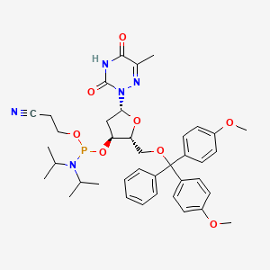 B1146129 6-Azathymidine CEP CAS No. 142234-18-2