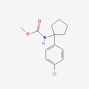 molecular formula C13H16ClNO2 B11461327 Methyl [1-(4-chlorophenyl)cyclopentyl]carbamate 