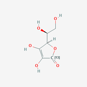 molecular formula C₅¹³CH₈O₆ B1146135 L-ascorbic acid-1-13C CAS No. 178101-88-7