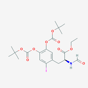 molecular formula C22H30INO9 B1146143 Diboc-iodo-L-dopa CAS No. 143993-89-9