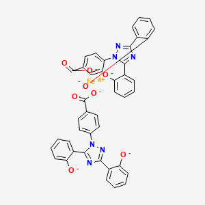 molecular formula C₄₄H₃₆FeK₃N₆O₁₂ B1146147 4-[3,5-双(2-氧化苯基)-1,2,4-三唑-1-基]苯甲酸酯；铁(4+) CAS No. 554445-58-8