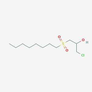 molecular formula C11H23ClO3S B11461488 1-Chloro-3-(octylsulfonyl)propan-2-ol 