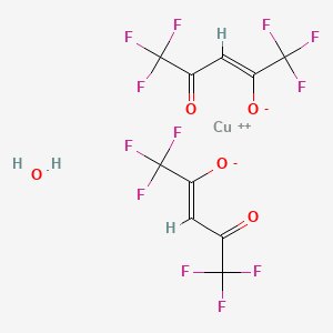 molecular formula C10H6CuF12O5 B1146150 (3E)-1,1,1,5,5,5-Hexafluoro-4-hydroxypent-3-en-2-one--copper--water (2/1/1) CAS No. 155640-85-0