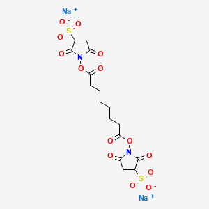 molecular formula C₁₆H₁₄D₄N₂Na₂O₁₄S₂ B1146155 Bis(sulfosuccinimidyl) suberate sodium salt CAS No. 910292-87-4