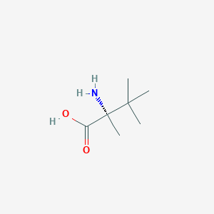 molecular formula C7H15NO2 B1146156 L-Valine, 2,3-dimethyl- CAS No. 151212-89-4