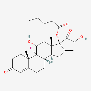 molecular formula C₂₇H₃₉FO₆ B1146157 1,2-二氢倍他米松 17-戊酸酯 CAS No. 154713-07-2
