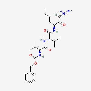 molecular formula C25H37N5O5 B1146159 Z-Val-Val-Nle-diazomethylketone 