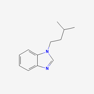 molecular formula C12H16N2 B11461663 1-Isopentyl-1H-benzimidazole 