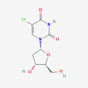 molecular formula C₉H₁₁ClN₂O₅ B1146173 Uridine,5-chloro-2'-deoxy- CAS No. 188559-94-6