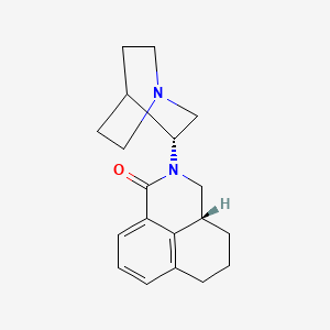 molecular formula C19H24N2O B1146176 (3aR)-2-[(3R)-1-azabicyclo[2.2.2]octan-3-yl]-3a,4,5,6-tetrahydro-3H-benzo[de]isoquinolin-1-one CAS No. 149653-99-6