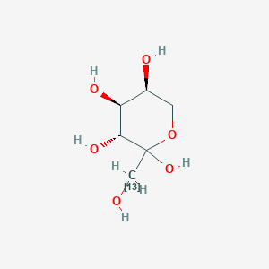 molecular formula C6H12O6 B1146184 L-fructose-1-13C 