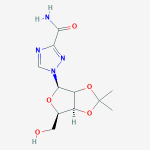 molecular formula C₁₁H₁₆N₄O₅ B1146191 2',3'-Isopropylidene Ribavirin CAS No. 52663-90-8