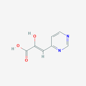 (Z)-2-Hydroxy-3-(4-pyrimidinyl)propenoic acid