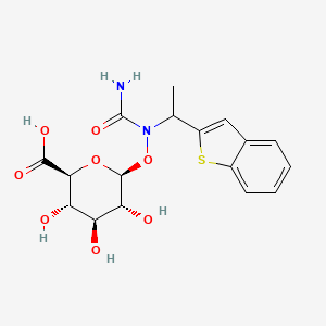 molecular formula C₁₇H₂₀N₂O₈S B1146194 Zileuton O-glucuronide CAS No. 141056-63-5