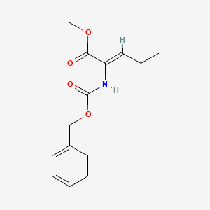 molecular formula C15H19NO4 B1146199 2-Cbz-amino-4-methylpent-2-enoic acid methyl ester CAS No. 156174-28-6