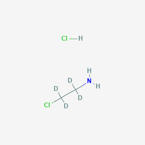 molecular formula C2H7Cl2N B1146207 2-Chloroethanamine-d4hydrochloride 