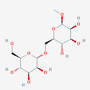 molecular formula C₁₃H₂₄O₁₁ B1146208 Methyl6-O-(a-D-mannopyranosyl)-b-D-mannopyranoside CAS No. 100896-85-3