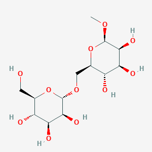 molecular formula C₁₃H₂₄O₁₁ B1146208 (2R,3S,4S,5S,6S)-2-(hydroxymethyl)-6-[[(2R,3S,4S,5S,6R)-3,4,5-trihydroxy-6-methoxyoxan-2-yl]methoxy]oxane-3,4,5-triol CAS No. 100896-85-3