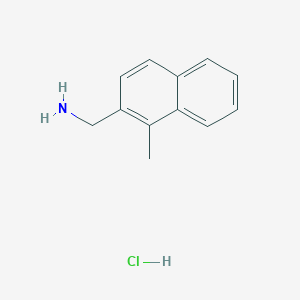 molecular formula C₁₂H₁₄ClN B1146241 (1-Methylnaphthalen-2-yl)methanamine hydrochloride CAS No. 381236-32-4