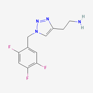 molecular formula C11H11F3N4 B11462416 2-[1-(2,4,5-trifluorobenzyl)-1H-1,2,3-triazol-4-yl]ethanamine 