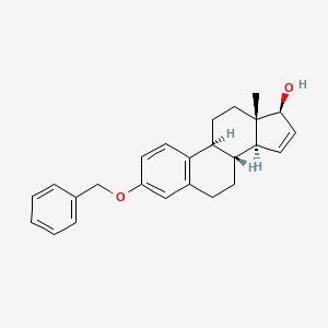 molecular formula C₂₅H₃₀O₂ B1146256 15,16-Dehydro Estradiol 3-Benzyl Ether CAS No. 690996-26-0