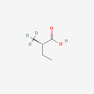 molecular formula C₅H₇D₃O₂ B1146273 (2S)-2-(trideuteriomethyl)butanoic acid CAS No. 1346617-08-0