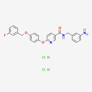molecular formula C26H22FN3O3.2HCl B1146275 YM-244769 (dihydrochloride) CAS No. 837424-39-2