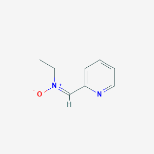 molecular formula C8H10N2O B1146276 N-Ethyl-N-[(E)-2-pyridinylmethylene]amine oxide CAS No. 143466-89-1