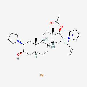 molecular formula C₃₂H₅₃BrN₂O₃ B1146278 2-Pyrrolidinyl Desmorpholinylrocuronium Bromide CAS No. 1190105-65-7