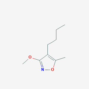 molecular formula C9H15NO2 B114628 4-Butyl-3-methoxy-5-methylisoxazole CAS No. 143006-81-9