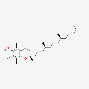 molecular formula C₂₉H₅₀O₂ B1146286 (-)-alpha-Tocopherol CAS No. 1411583-24-8