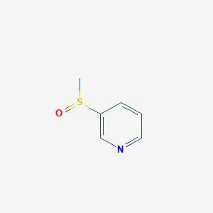 molecular formula C6H7NOS B1146306 3-(Methylsulfinyl)pyridine CAS No. 141986-55-2
