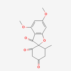 molecular formula C₁₆H₁₆O₆ B1146311 4,6-Dimethoxy-2'-methyl-3,4',6'-grisantrione CAS No. 2855-92-7