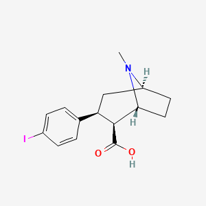 molecular formula C15H18INO2 B1146312 3b-(4-Iodophenyl)tropane-2b-carboxylic CAS No. 141807-58-1